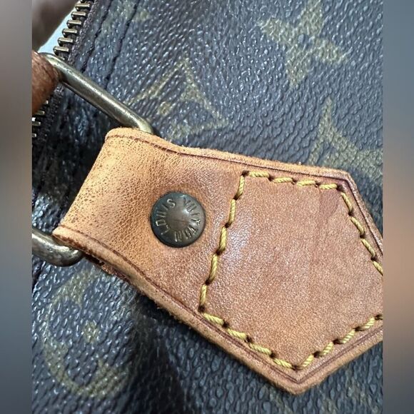 Louis Vuitton Dark Brown Monogram Satchel - Picture 13 of 14